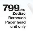 Zodiac Baracuda Pacer Head Unit Only-Each