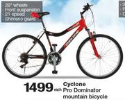 cyclone mountain bike price