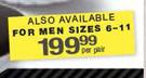 Sneakers For Men Black/White-Per Pair