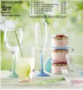 Pastels Glassware Range-Each