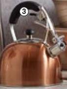 2.5Ltr Rose Stovetop Whistling Kettle