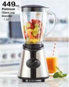 Platinum 1.5Ltr Glass Jug Blender