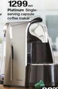 Platinum Single Serving Capsule Coffee Maker