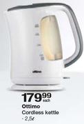 Ottimo 2.5Ltr Cordless Kettle-Each