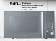 Platinum 25Ltr Digital Microwave Oven With Mirror Finish