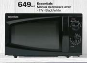 Essentials 17Ltr Manual Microwave Oven