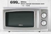 Ottimo 17Ltr Silver Manual Microwave Oven