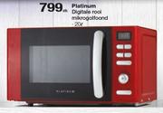 Platinum 20Ltr Digitale Rooi Mikrogolfoond