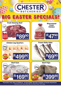 Chester Butcheries : Big Easter Savings (30 March - 04 April 2026)