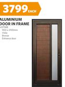 Aluminium Door In Frame 900 x 2100 1437588