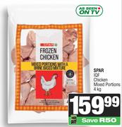 Spar IQF Chicken Mixed Portions-4Kg