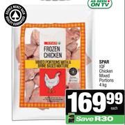 Spar IQF Chicken Mixed Portions-4Kg