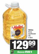 Helios Pure Sunflower Oil-4Ltr