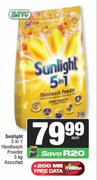 Sunlight 5 In 1 Handwash Powder-3kg