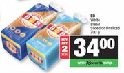 BB White Bread (Sliced Or Unsliced)-For Any 2 x 700g
