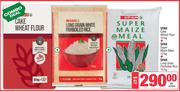 Spar Cake Wheat Flour 10Kg + Super Maize Meal 10Kg + Long Grin Parboiled Rice 10Kg-For All