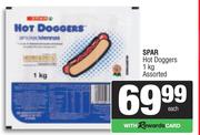 Spar Hot Doggers Assorted-1Kg