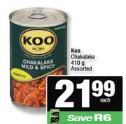 Koo Chakalaka Assorted-410g
