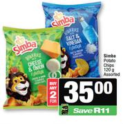 Simba Potato Chips Assorted-For Any 2 x 120g