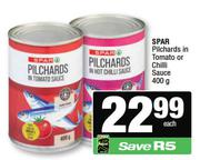 Spar Pilchards In Tomato Or Chilli Sauce-400g