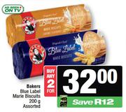 Bakers Blue Label Marie Biscuits Assorted-For Any 2 x 200g