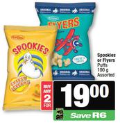 Spookies Or Flyers Puffs Assorted-For Any 2 x 100g