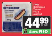  Spar Hot Doggers Viennas Assorted-500g Per Pack