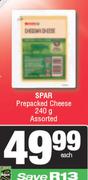 Spar Prepacked Cheese Assorted-240g Each