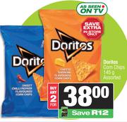 Doritos Corn Chips Assorted-For 2 x 145g