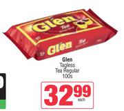 Glen Tagless Tea Regular-100s