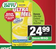 Danone Ultra Mel Custard Assorted-1Kg/1L