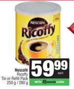 Nescafe Ricoffy Tin Or Refill Pack-250g/280g