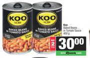 Koo Baked Beans In Tomato Sauce-For 2 x 400g