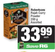 Robertsons Rajah Curry Powder Assorted-200g Each