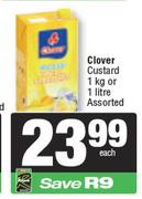 Clover Custard Assorted-1kg or 1ltr Each