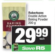 Robertsons Double Action Baking Powder-200g Each