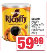 Nescafe Ricoffy Coffee In Tin 250g Or Refill Pouch 280g