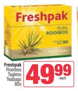 Freshpak Rooibos Tagless Teabags-80s