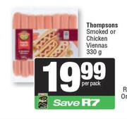 Thompsons Smoked Or Chicken Viennas-330g