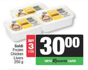 Goldi Frozen Chicken Livers-For 3 x 250g