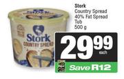 Stork Country Spread 40% Fat Spread Tub-500g
