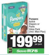 Pampers Active Diapers Or Pants Value Pack-Per Pack