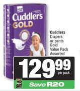 Cuddlers Diapers Or Pants Gold Value Pack-Per Pack