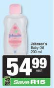 Johnson's Baby Oil-200ml