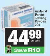Ashton & Parson Teething Powders-20s Per Pack