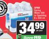  Spar Spring Water Still Or Sparkling-6 x 500ml Per Pack