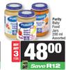  Purity Baby Food Jars Assorted-For 3 x 200ml
