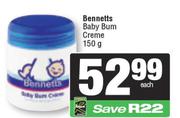  Bennetts Baby Bum Cream-150g Each