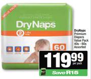 Dry Naps Premium Diapers Value Pack Assorted-40s-60s