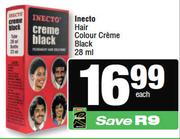 Inecto Hair Colour Creme Black-28ml